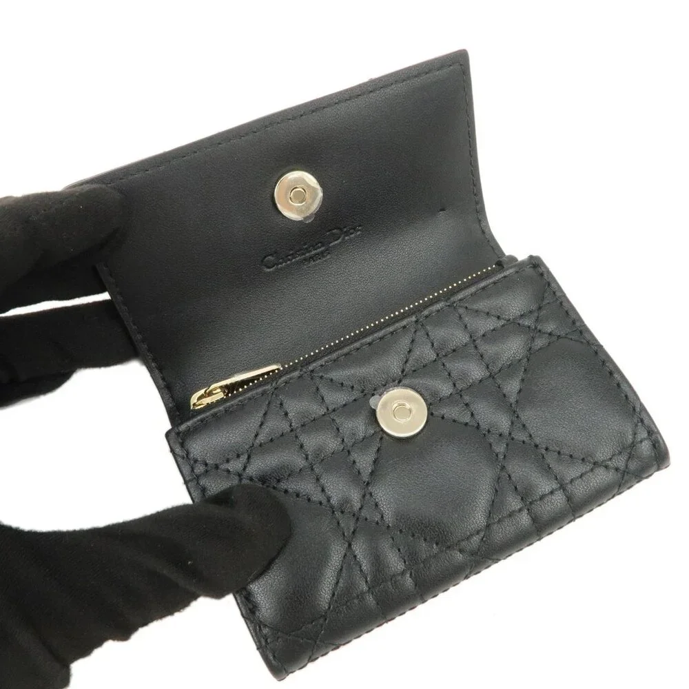 ❤️Authentic Christian Dior Canage Leather Compact Wallet❤️